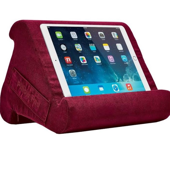 NIB as seen on TV pillow pad holder for iPad and tablet. Burgundy or blue - Picture 3 of 5